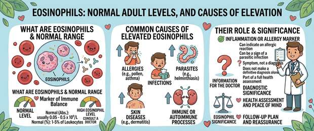 Eosinophils: Normal Range, Causes of High and Low Count