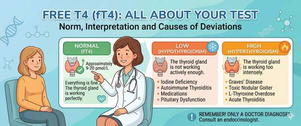 Free T4 (Thyroxine): Normal Levels, Interpretation and Causes
