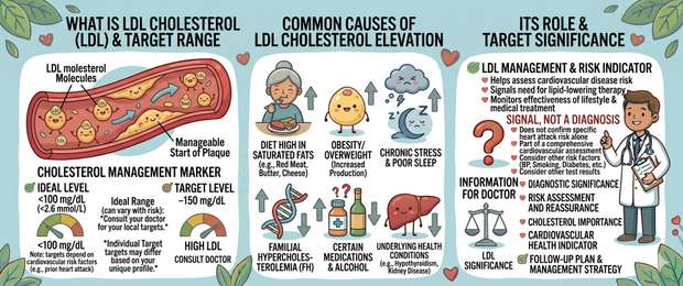 LDL Cholesterol: Normal Levels, Causes and How to Lower It
