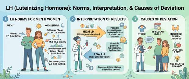 LH: Normal Levels in Women and Men, Causes of Abnormalities