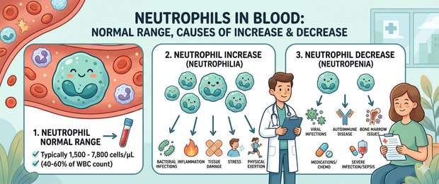 Neutrophils in Blood: Normal Levels, Causes and Significance