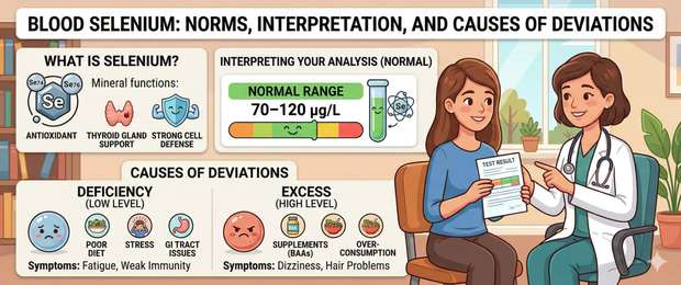 Blood Selenium: Normal Levels, Deficiency and Test Results