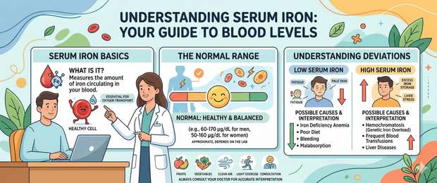 Serum Iron Test: Normal Range, Low and High Levels Explained