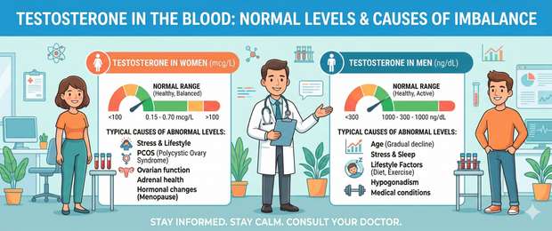 Testosterone: Normal Range for Men and Women, Causes