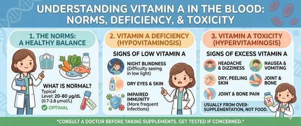 Vitamin A Blood Test: Normal Levels, Deficiency and Toxicity