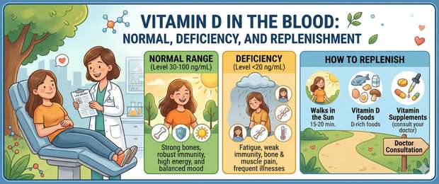 Vitamin D Blood Test: Normal Range, Deficiency and How to Correct It