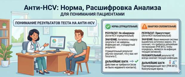 Anti-HCV (антитела к гепатиту C): норма, расшифровка анализа