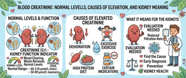 Креатинин в крови: норма, причины отклонений и СКФ