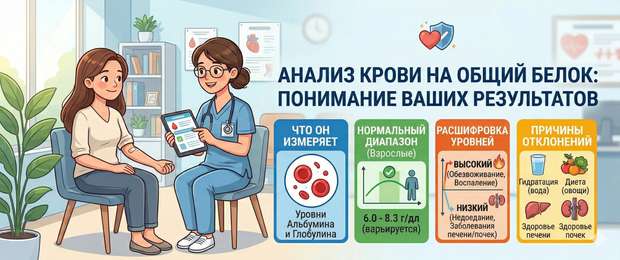 Общий белок в крови: нормы, расшифровка и причины отклонений