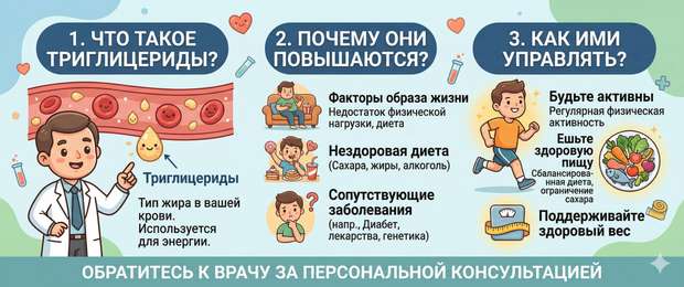 Триглицериды в крови: норма, причины повышения и лечение