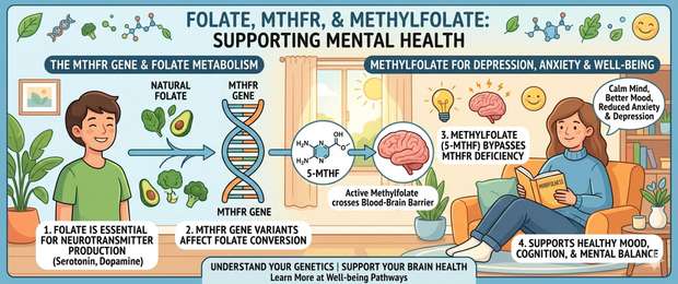 Folate and MTHFR: Methylfolate for Anxiety, Depression and Mind