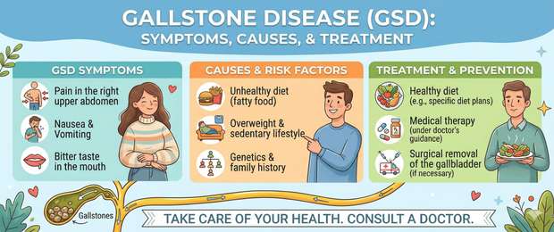 Gallstone Disease: Symptoms, Causes, Diagnosis and Treatment