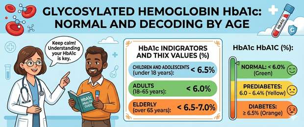 Glycated Haemoglobin HbA1c: Normal Range, Interpretation by Age