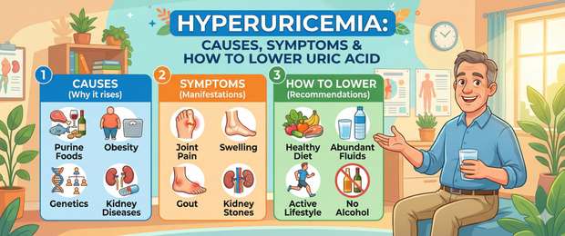 Hyperuricaemia: Causes, Symptoms and How to Lower Uric Acid