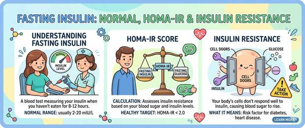 Fasting Insulin: Normal Levels, HOMA-IR and Insulin Resistance