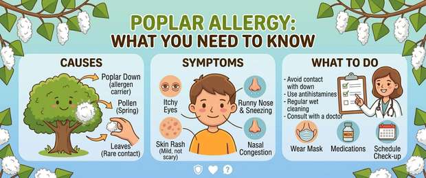 Poplar Allergy: Symptoms, Pollen vs Fluff and Treatment