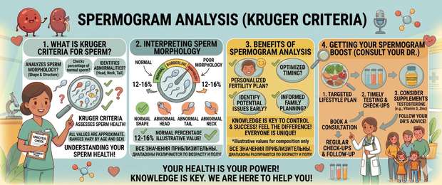 Kruger Sperm Morphology: Normal Values and Interpretation