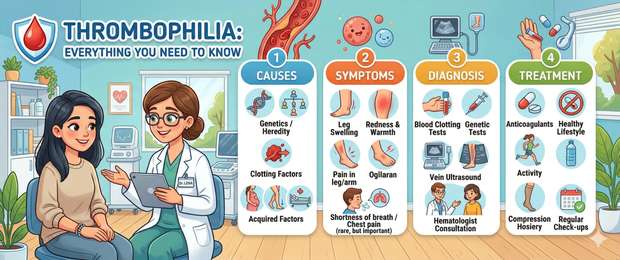 Thrombophilia: Causes, Symptoms, Diagnosis and Treatment