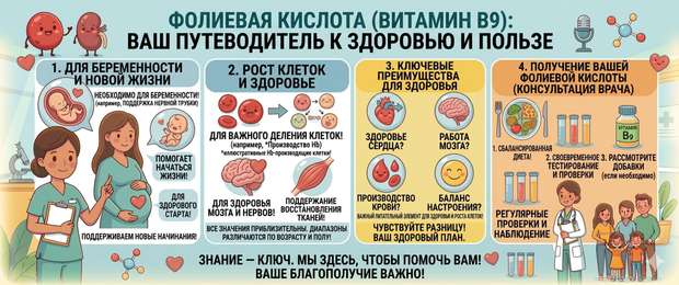 Фолиевая кислота: для чего нужна, нормы и как принимать