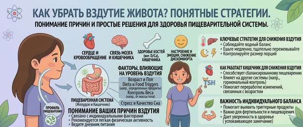 Как убрать вздутие живота: причины, лечение и питание