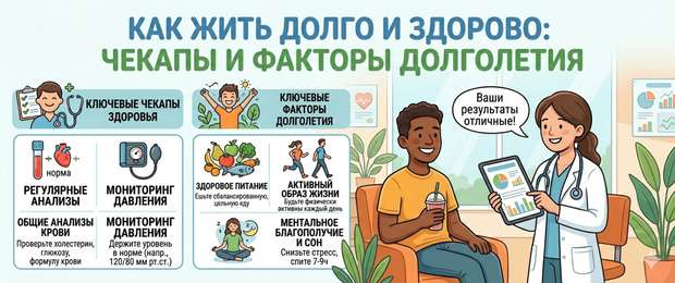 Как жить долго и здорово: анализы и факторы долголетия