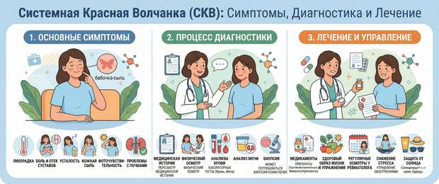 Системная красная волчанка: симптомы, диагностика и лечение