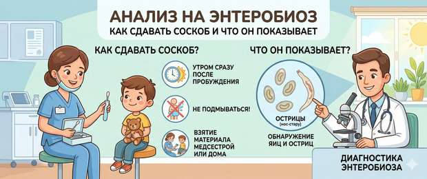 Анализ на энтеробиоз: как сдавать соскоб и что он показывает