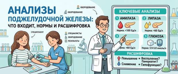 Анализы поджелудочной железы: что входит, нормы и расшифровка