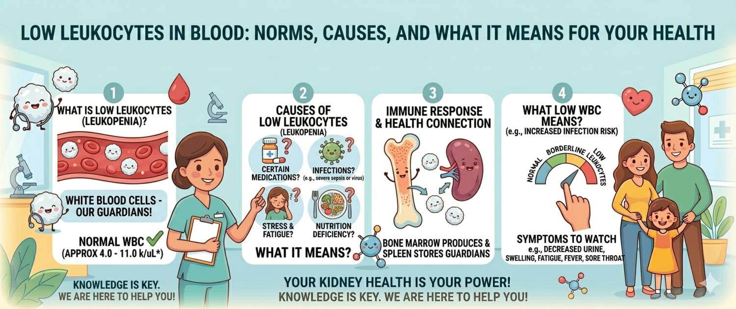 Low White Blood Cell Count: Normal Range, Causes of Leukopenia and When to Act