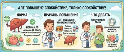 АЛТ в крови повышен: норма, причины и что делать
