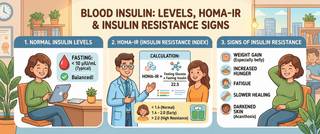 Insulin in Blood: Normal Levels, HOMA-IR and Insulin Resistance
