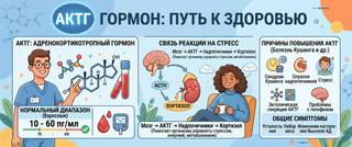 АКТГ гормон: норма, причины повышения и связь с кортизолом