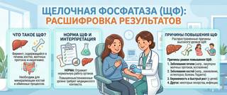 Щелочная фосфатаза (ЩФ): норма в крови и расшифровка анализа