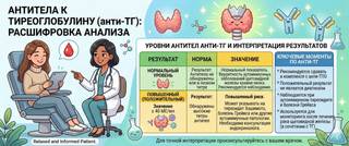 Антитела к тиреоглобулину (анти-ТГ): нормы и расшифровка анализа