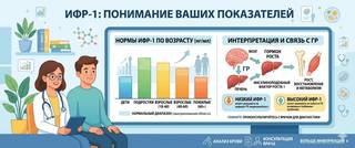 ИФР-1: норма по возрасту, расшифровка и связь с гормоном роста