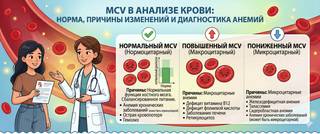 MCV в анализе крови: норма, причины изменений и диагностика анемий