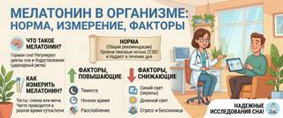 Мелатонин в крови: норма, функция и причины отклонений