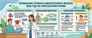 Железо сывороточное: норма в крови, причины отклонений и расшифровка