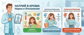 Натрий в крови: норма, причины отклонений и лечение