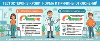 Тестостерон в крови: норма у мужчин и женщин, причины отклонений