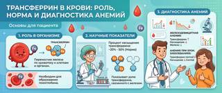 Трансферрин в крови: норма, насыщение и роль в диагностике анемий