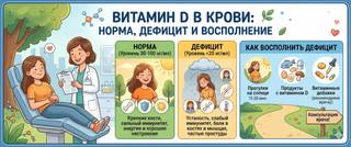 Витамин D (25-OH) в крови: норма, дефицит и как восполнить