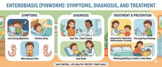 Enterobiasis (Pinworms): Symptoms, Diagnosis and Treatment