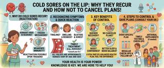 Cold Sore on Lip: Symptoms, Treatment and How to Stop Recurrences