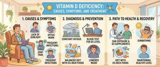 Vitamin D Deficiency: Symptoms, Causes and Treatment
