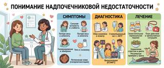 Надпочечниковая недостаточность: симптомы, диагностика и лечение