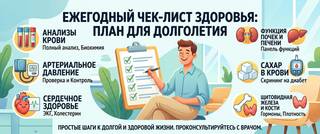 Анализы раз в год: ежегодный чеклист для долголетия