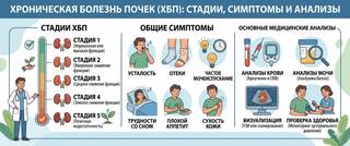 Хроническая болезнь почек: стадии, симптомы и лечение