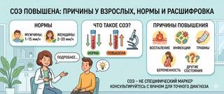 СОЭ повышена: причины у взрослых, нормы и расшифровка