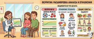 Ферритин: как расшифровать анализ, нормы и причины отклонений
